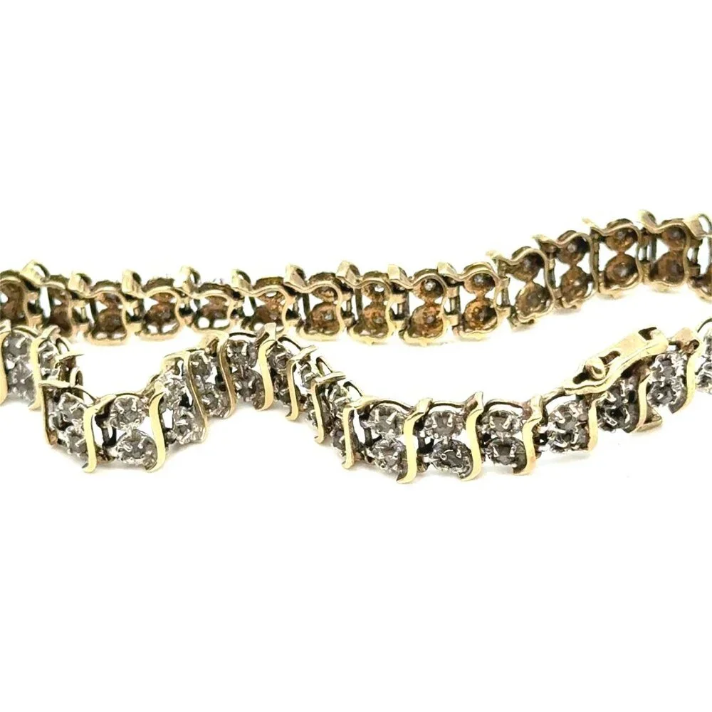 10K Gold Diamonds‎ Bracelet (Read Description)